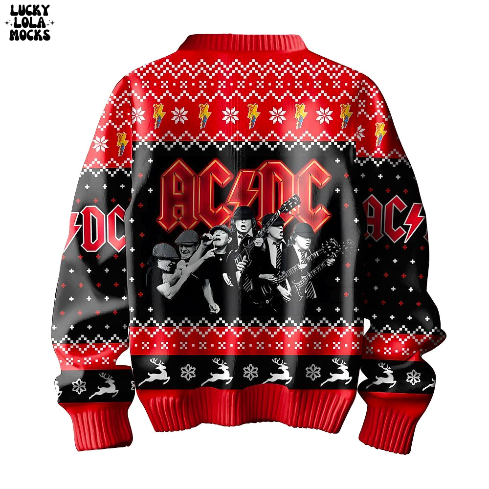 ACDC Jincle Hells Bells Warm For Fans Sweater ACDC Jincle Hells Bells Warm For Fans Sweater