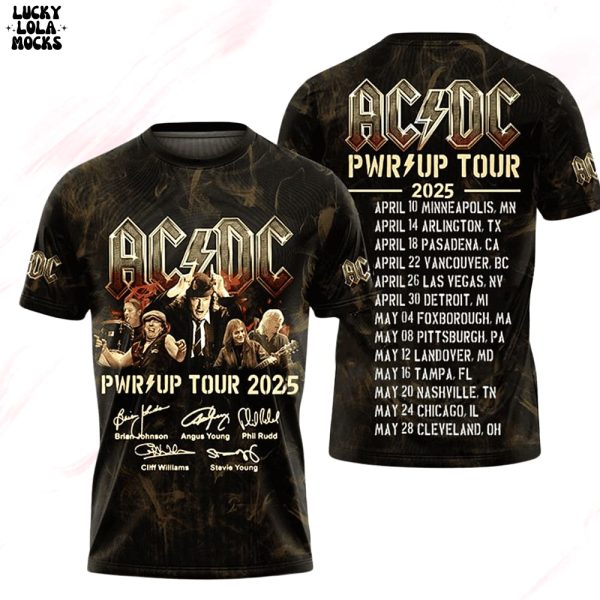ACDC PWR Up Tour 2025 Signature Shirt