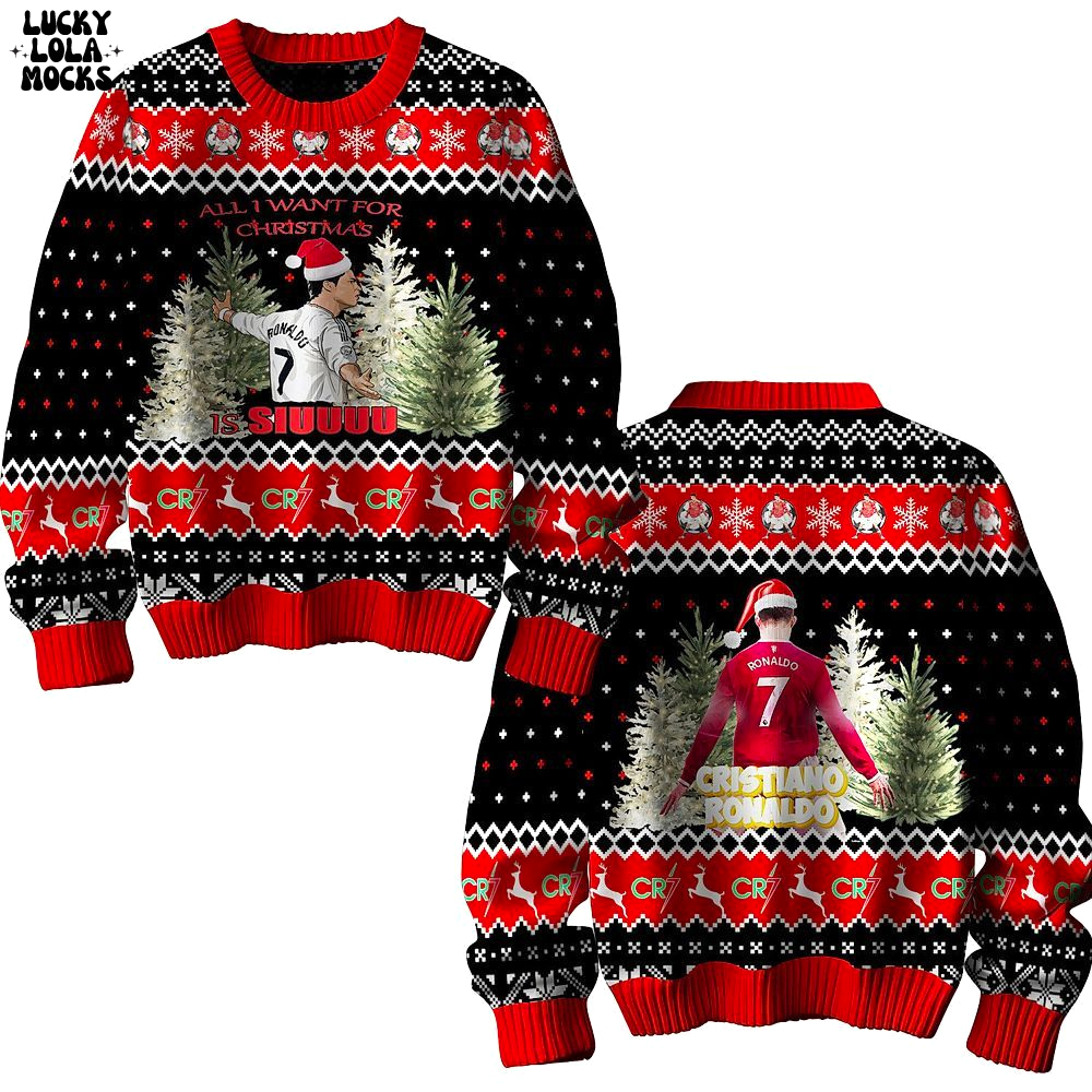 All I Want For Christmas Is Siu CR7 For Fans Sweater All I Want For Christmas Is Siu CR7 For Fans Sweater