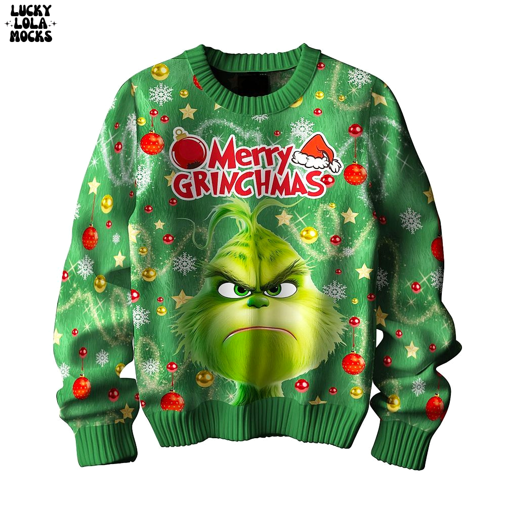 Don't Be A Grinch Very Warn Sweater Don't Be A Grinch Very Warn Sweater