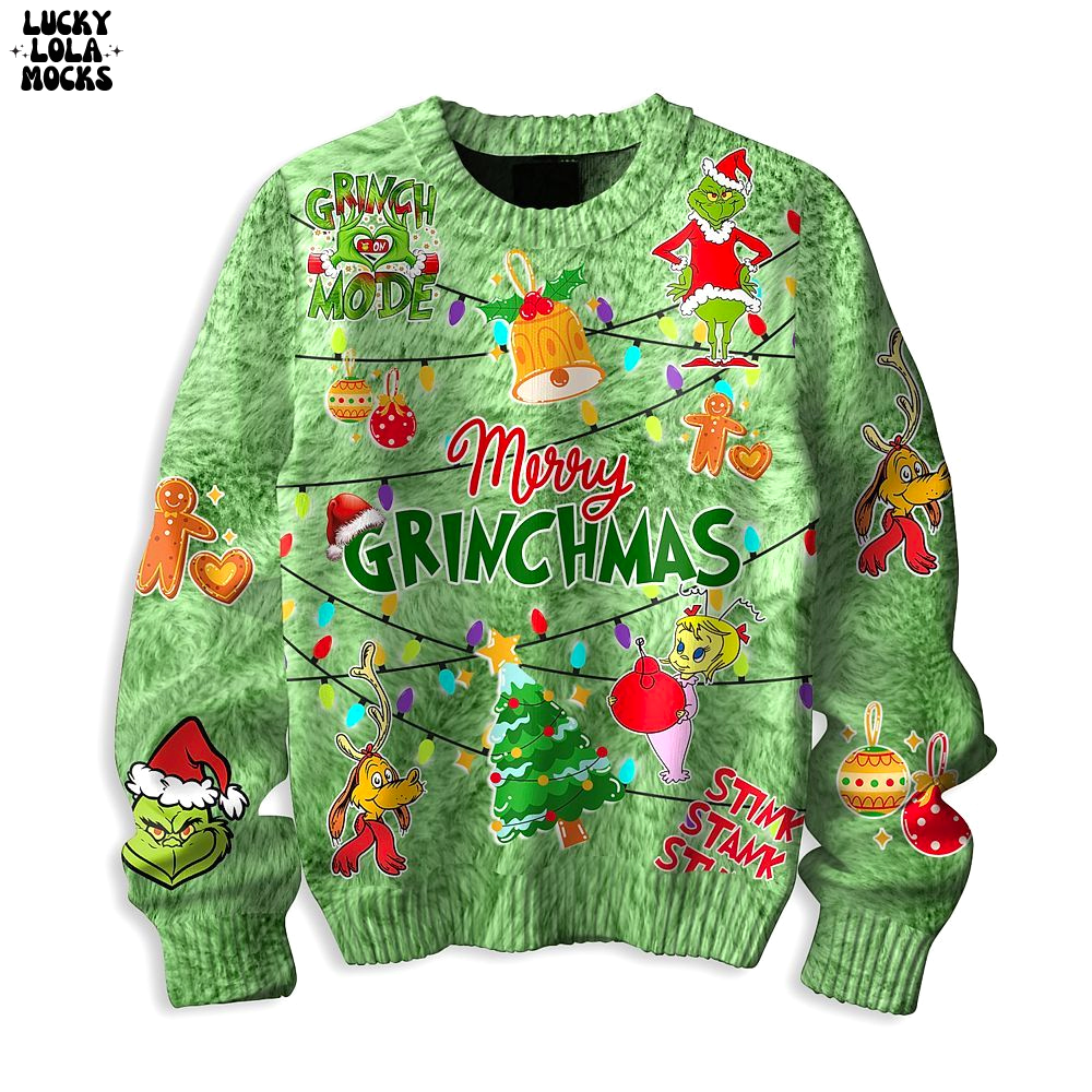 Grinchmas Stink Stink Premium Warm Sweater Grinchmas Stink Stink Premium Warm Sweater