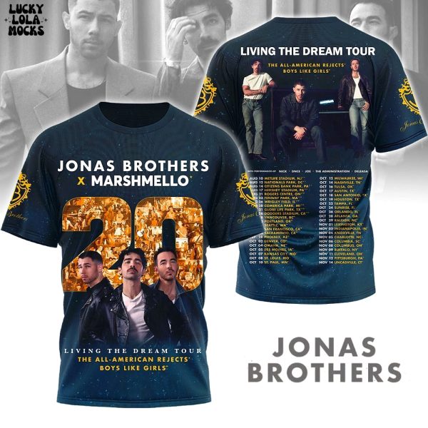 Jonas Brothers Living The Dream Tour Shirt