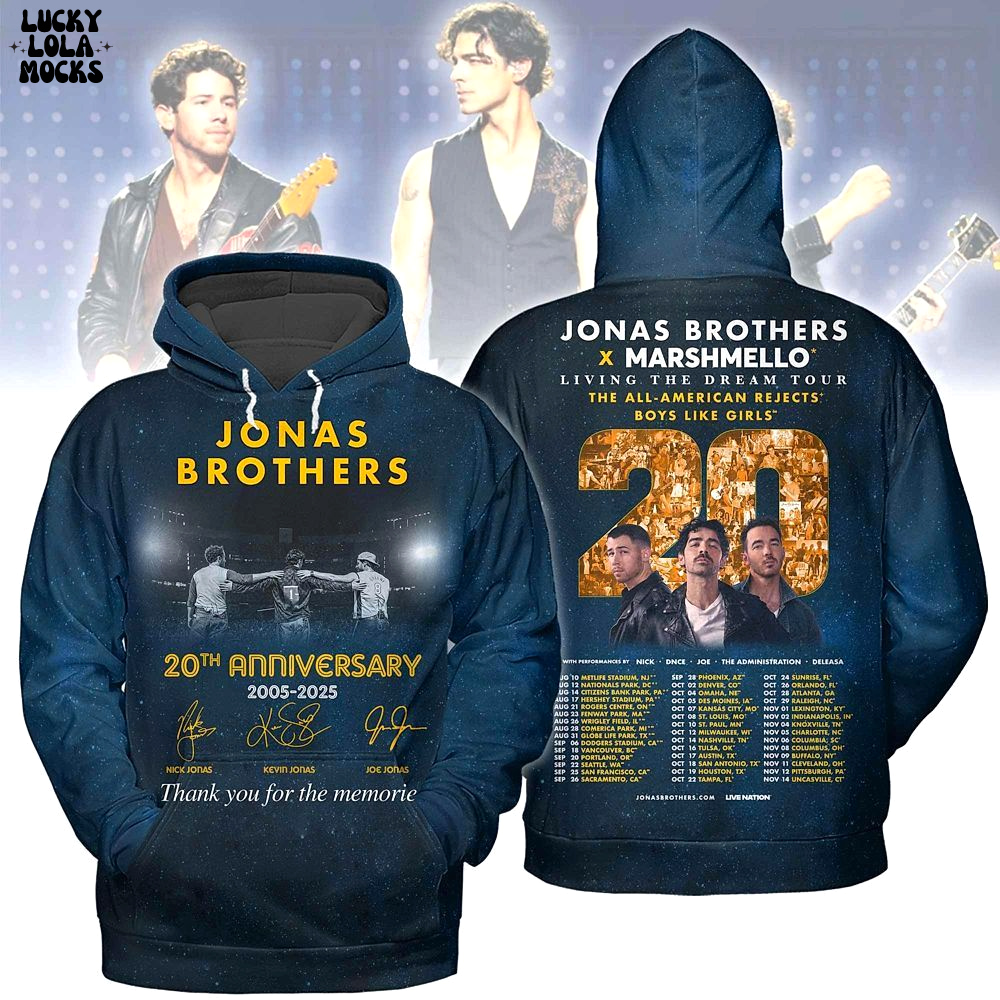 Jonas Brothers x Marshmello Living The Dream Tour Shirt Jonas Brothers x Marshmello Living The Dream Tour Shirt