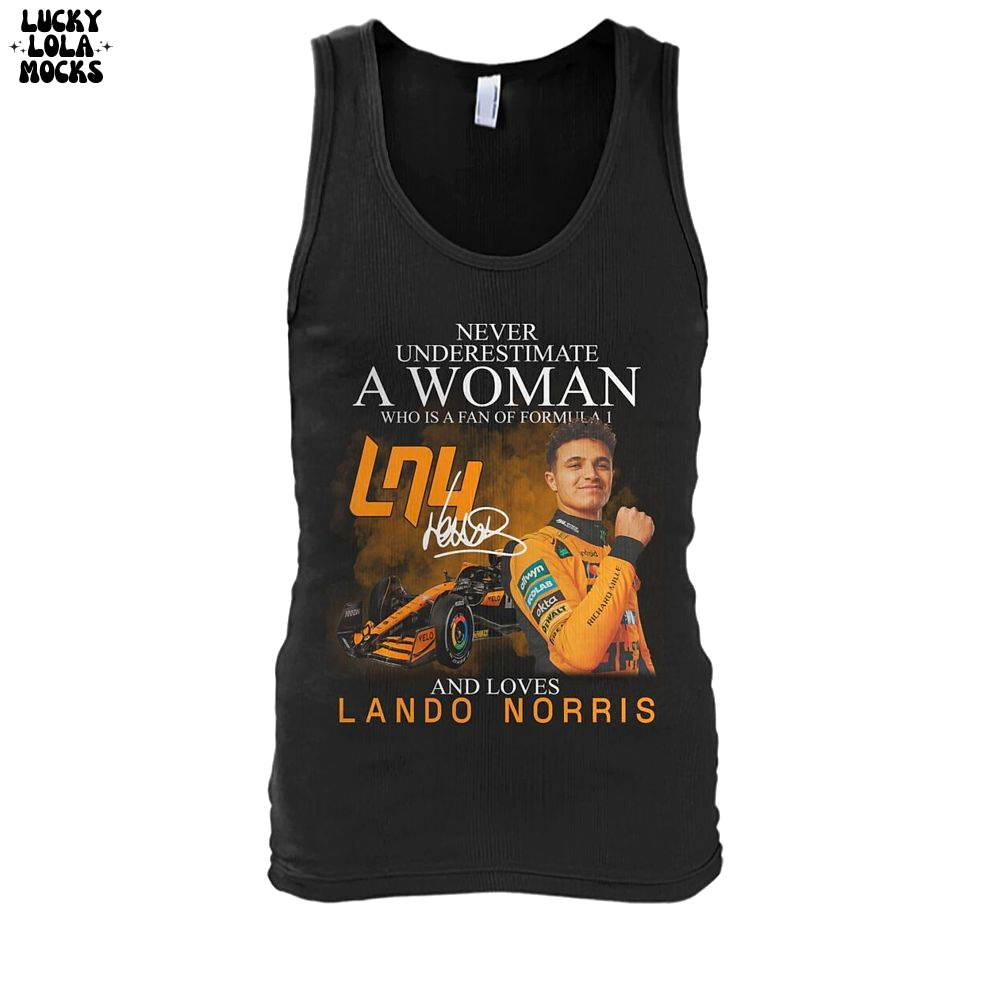 Never Underestimate A Woman And Loves Lando Norris Shirt Never Underestimate A Woman And Loves Lando Norris Shirt