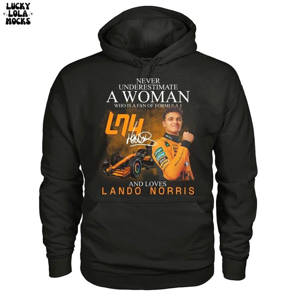 Never Underestimate A Woman And Loves Lando Norris Shirt