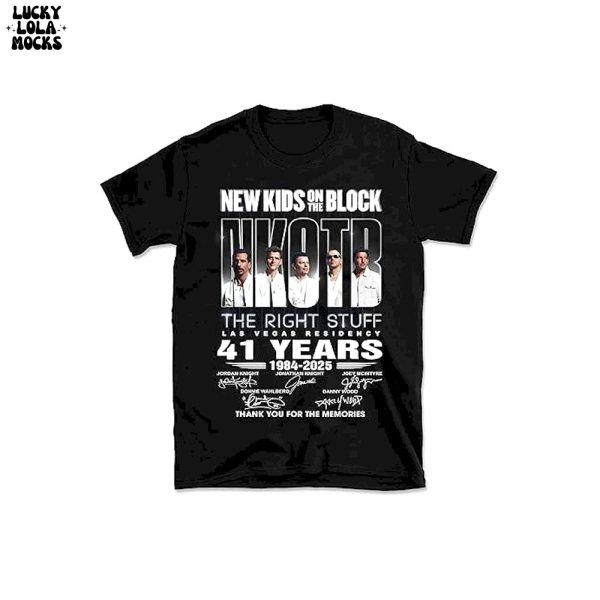 New Kids On The Block The Right Stuff Las Vegas Residency 41th 1984-2025 Shirt