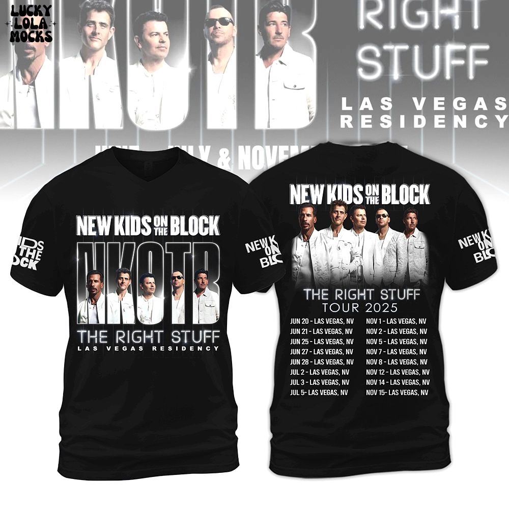New Kids On The Block The Right Stuff Tour 2025 Shirt New Kids On The Block The Right Stuff Tour 2025 Shirt