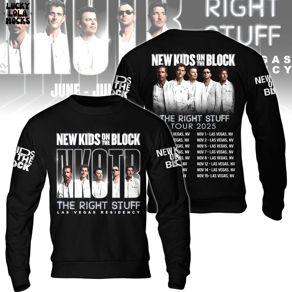 New Kids On The Block The Right Stuff Tour 2025 Shirt New Kids On The Block The Right Stuff Tour 2025 Shirt