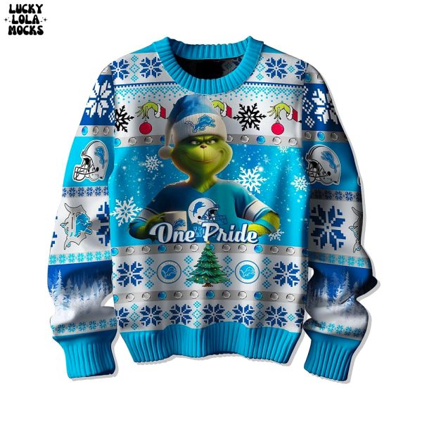 One Pride Detroit Lions Warm For Love Sweater