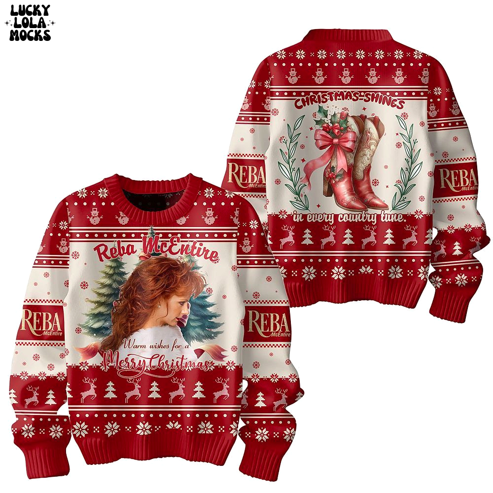 Reba McEntire Warm Wishes For Love Sweater Reba McEntire Warm Wishes For Love Sweater