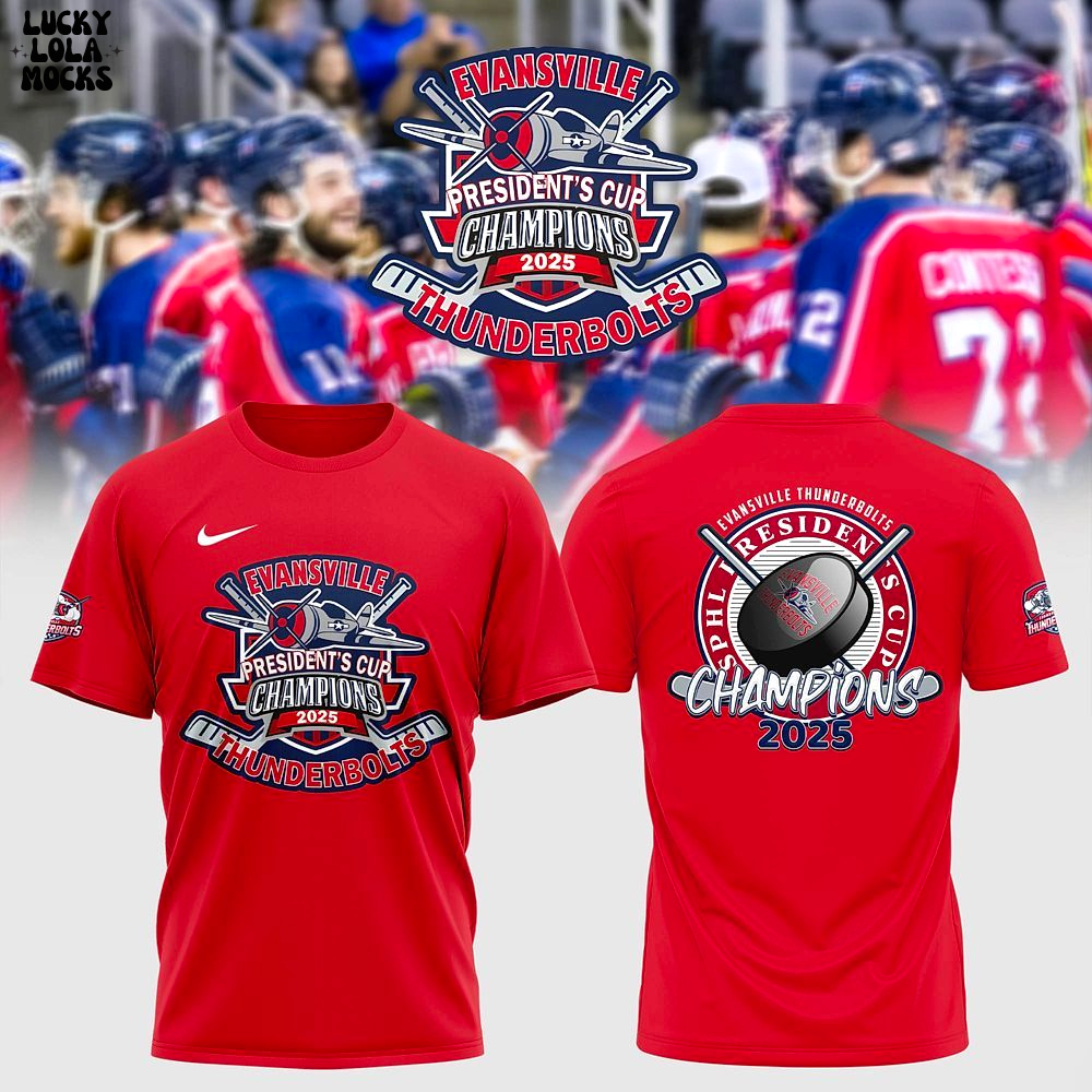 2025 SBHL Champions T-shirt – Evansville Thunderbolts Legacy T-Shirt 2025 SBHL Champions T-shirt – Evansville Thunderbolts Legacy T-Shirt