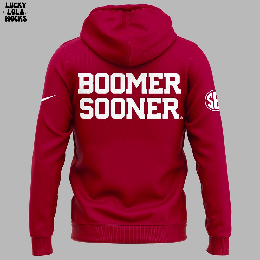 Coach Jennie Oklahoma Basketball 2025 Red Hoodie Coach Jennie Oklahoma Basketball 2025 Red Hoodie