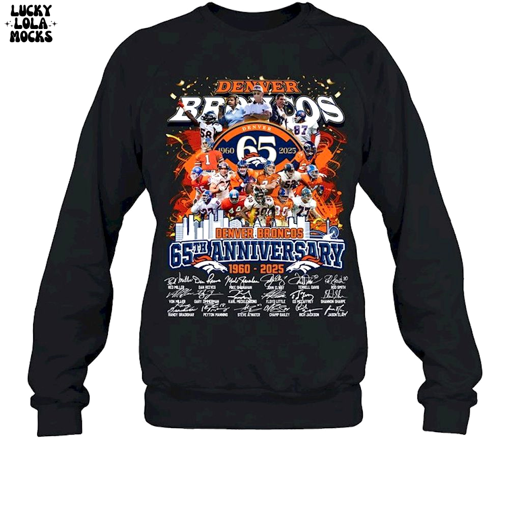 Denver Broncos 65th Anniversary 2025 Unisex Shirt Denver Broncos 65th Anniversary 2025 Unisex Shirt