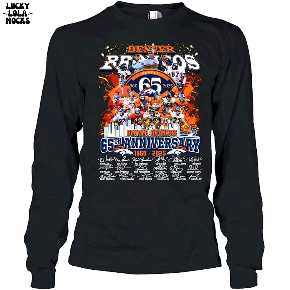 Denver Broncos 65th Anniversary 2025 Unisex Shirt Denver Broncos 65th Anniversary 2025 Unisex Shirt