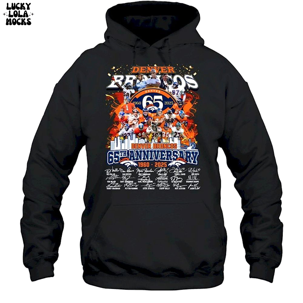 Denver Broncos 65th Anniversary 2025 Unisex Shirt Denver Broncos 65th Anniversary 2025 Unisex Shirt