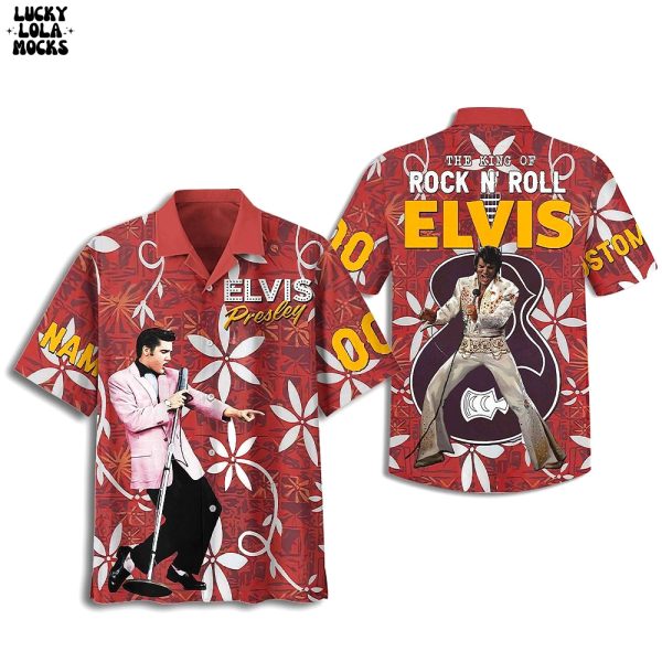 Elvis Presley The King Of Rock N Roll Elvis Summer Hawaiian Shirt