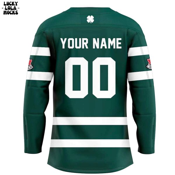 Hockey Canada St Patrick Day 2025 Custom Name Hockey Jersey