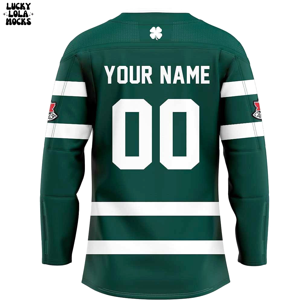 Hockey Canada St Patrick Day 2025 Custom Name Hockey Jersey Hockey Canada St Patrick Day 2025 Custom Name Hockey Jersey