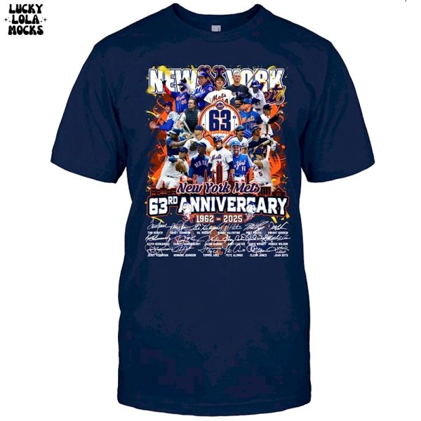 New York Mets 63rd Anniversary For Fans T-Shirt