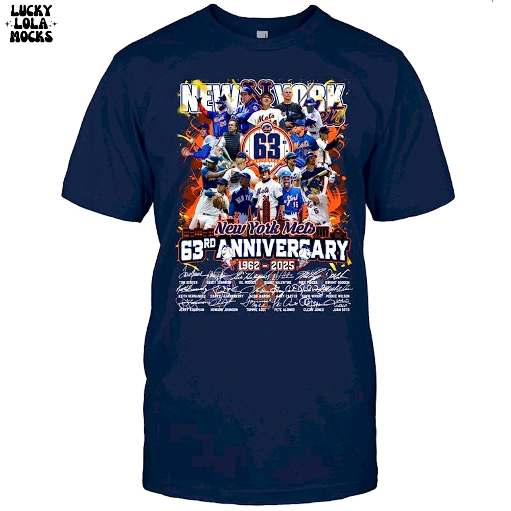 New York Mets 63rd Anniversary For Fans T-Shirt New York Mets 63rd Anniversary For Fans T-Shirt