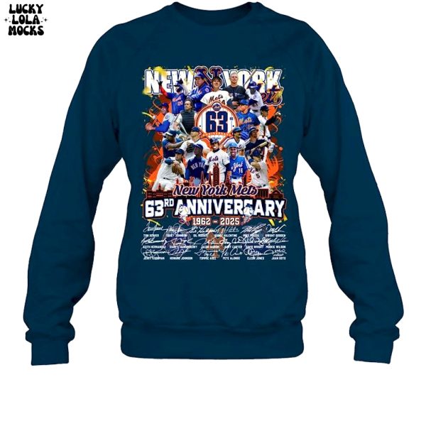 New York Mets 63rd Anniversary For Fans T-Shirt