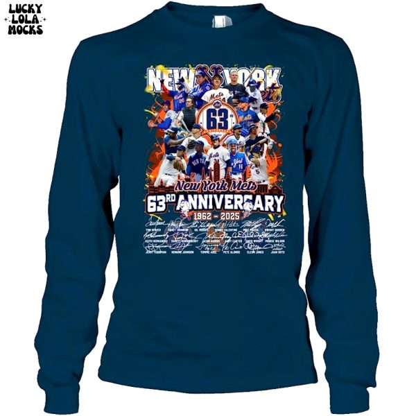 New York Mets 63rd Anniversary For Fans T-Shirt