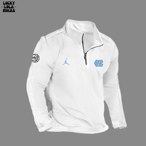 North Carolina Tar Heels x Coach Roy Williams Quater Zip Jersey