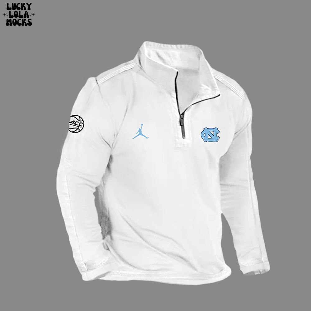 North Carolina Tar Heels x Coach Roy Williams Quater Zip Jersey North Carolina Tar Heels x Coach Roy Williams Quater Zip Jersey