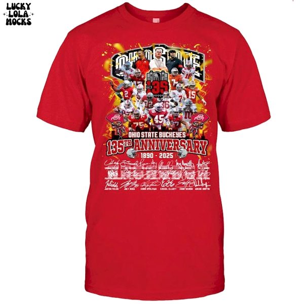 Ohio State Buckeyes 135th Anniversary 2025 T-Shirt