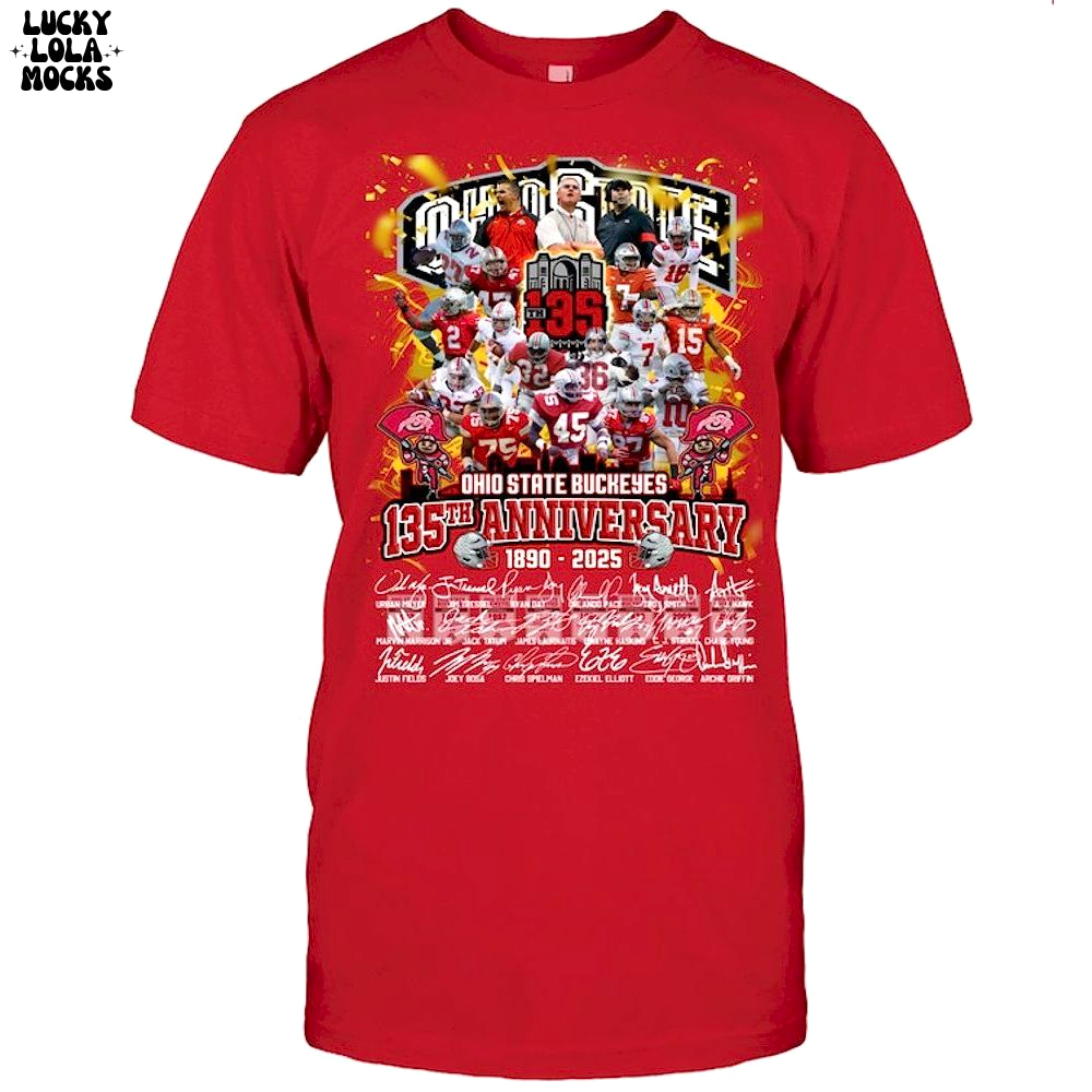 Ohio State Buckeyes 135th Anniversary 2025 T-Shirt Ohio State Buckeyes 135th Anniversary 2025 T-Shirt