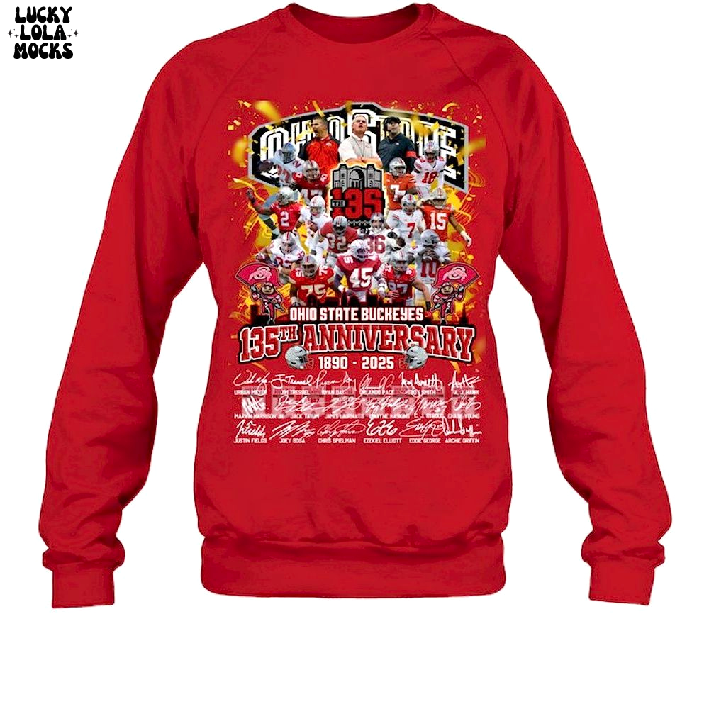 Ohio State Buckeyes 135th Anniversary 2025 T-Shirt Ohio State Buckeyes 135th Anniversary 2025 T-Shirt