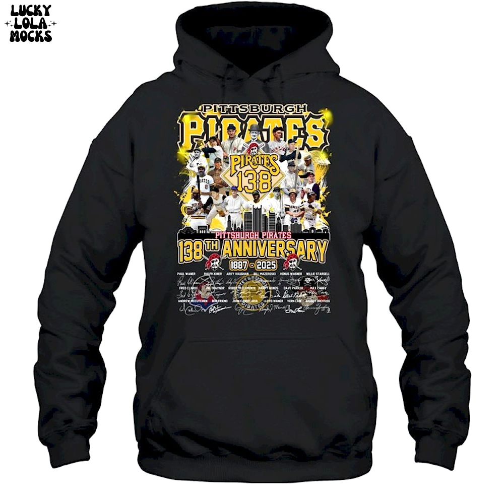 Pittsburgh Pirates 138th Anniversary 1887-2025 Unisex T-Shirt Pittsburgh Pirates 138th Anniversary 1887-2025 Unisex T-Shirt