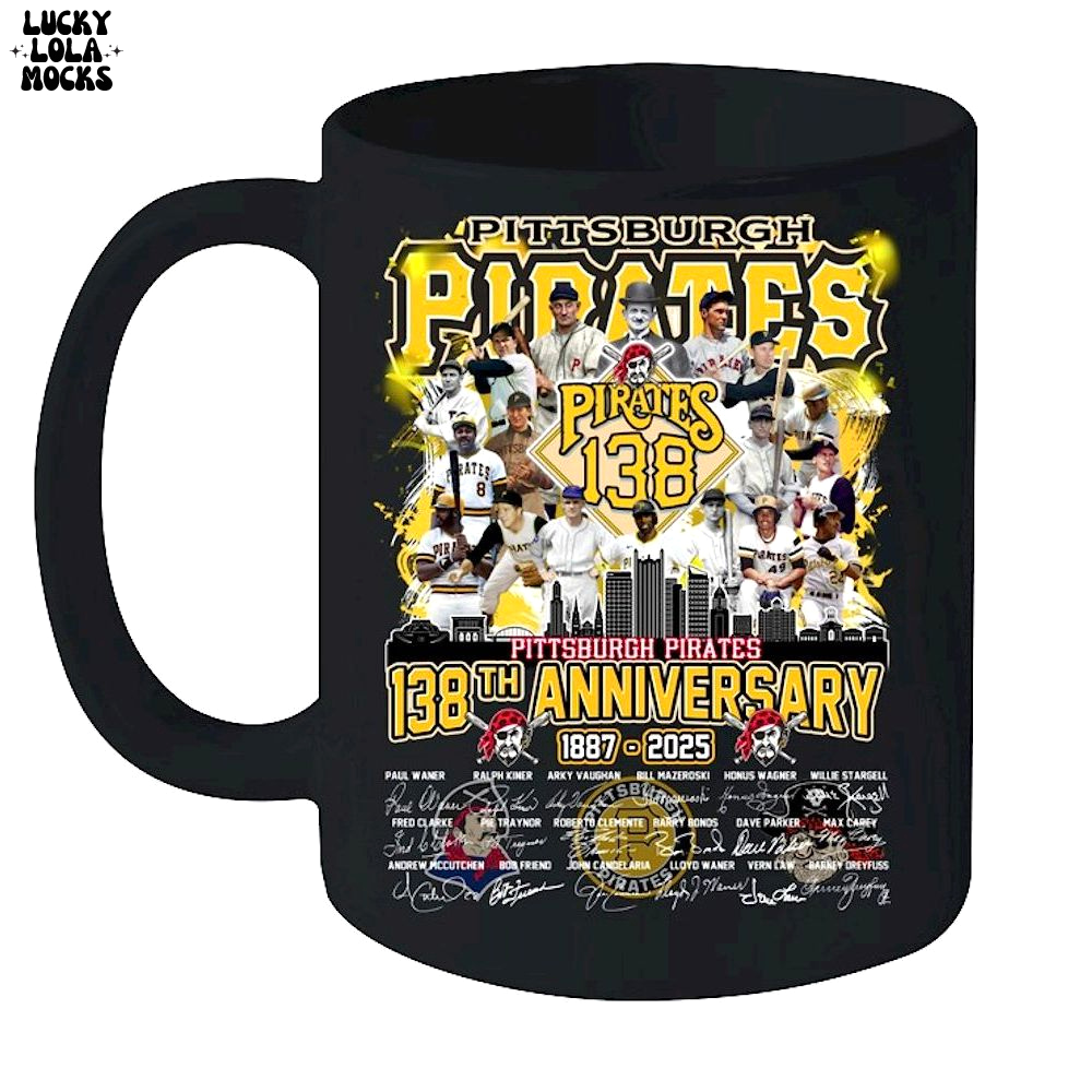 Pittsburgh Pirates 138th Anniversary 1887-2025 Unisex T-Shirt Pittsburgh Pirates 138th Anniversary 1887-2025 Unisex T-Shirt