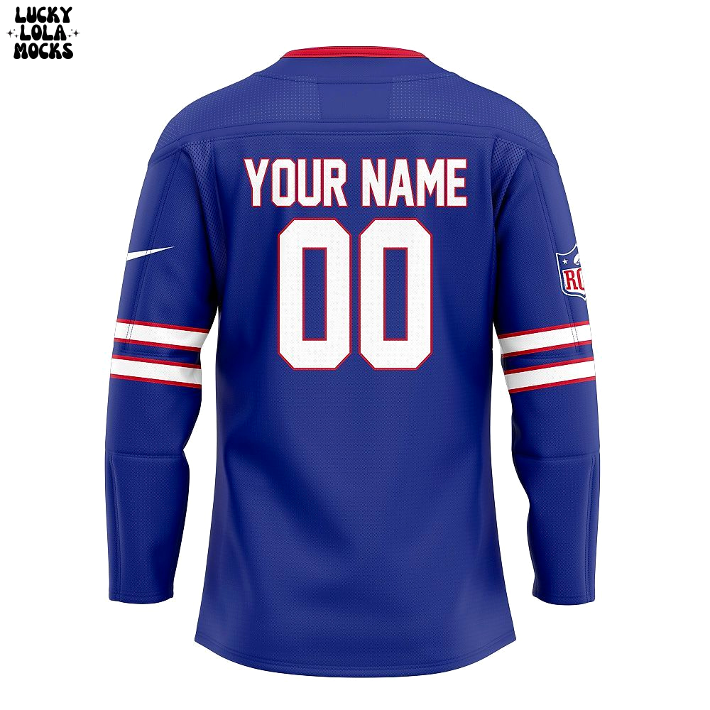 Rochester Americans Bills Day Uniform 2025 Custom Name Hockey Jersey Rochester Americans Bills Day Uniform 2025 Custom Name Hockey Jersey