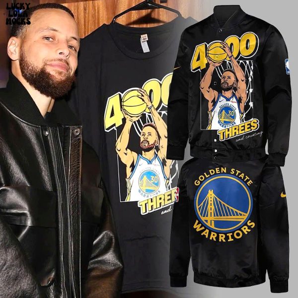 Stephen Curry makes 4000th 3-pointer Jacket