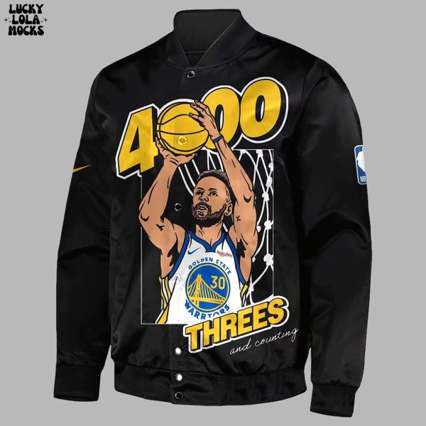 Stephen Curry makes 4000th 3-pointer Jacket