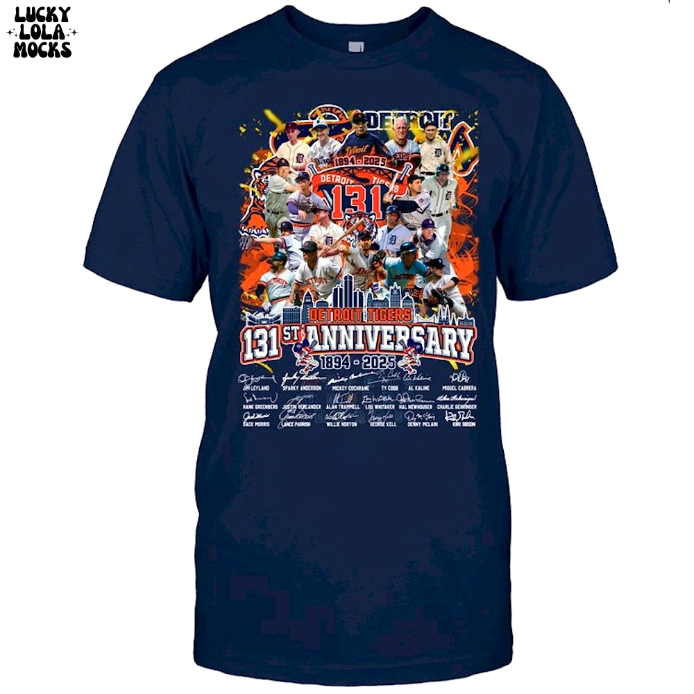 The Tigers 131st Anniversary 2025 Premium Unisex Shirt The Tigers 131st Anniversary 2025 Premium Unisex Shirt