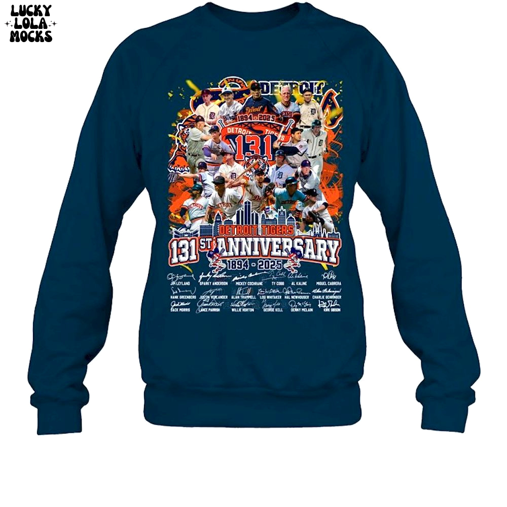 The Tigers 131st Anniversary 2025 Premium Unisex Shirt The Tigers 131st Anniversary 2025 Premium Unisex Shirt