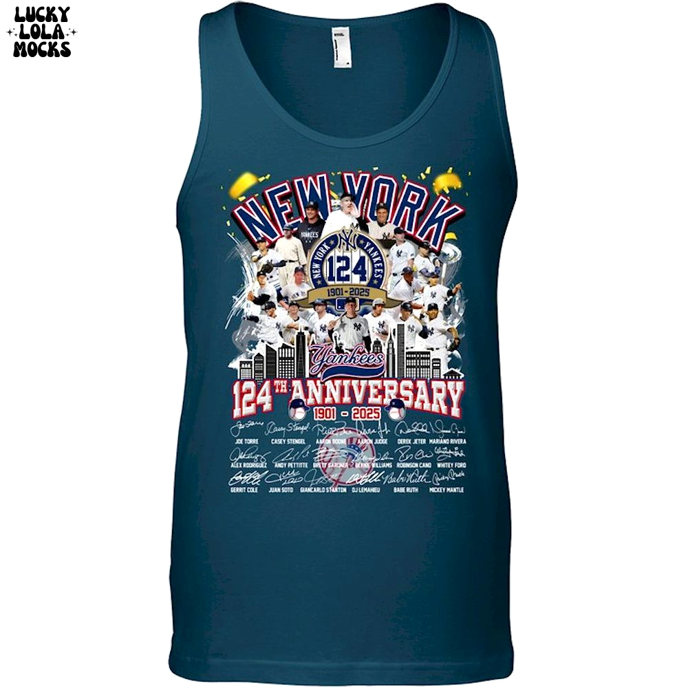 The Yankees 124th Anniversary 2025 Limited Unisex T-Shirt The Yankees 124th Anniversary 2025 Limited Unisex T-Shirt