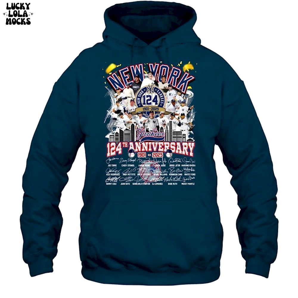 The Yankees 124th Anniversary 2025 Limited Unisex T-Shirt The Yankees 124th Anniversary 2025 Limited Unisex T-Shirt