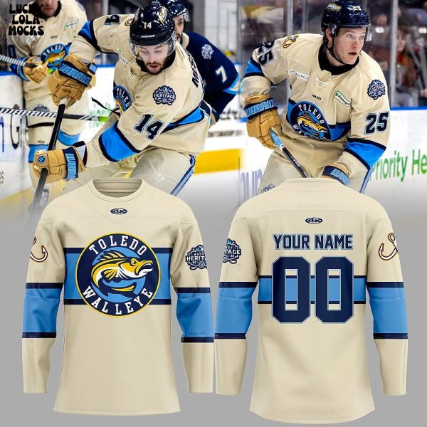 Toledo Walleye 2025 Heritage Uniform Custom Hockey Jersey