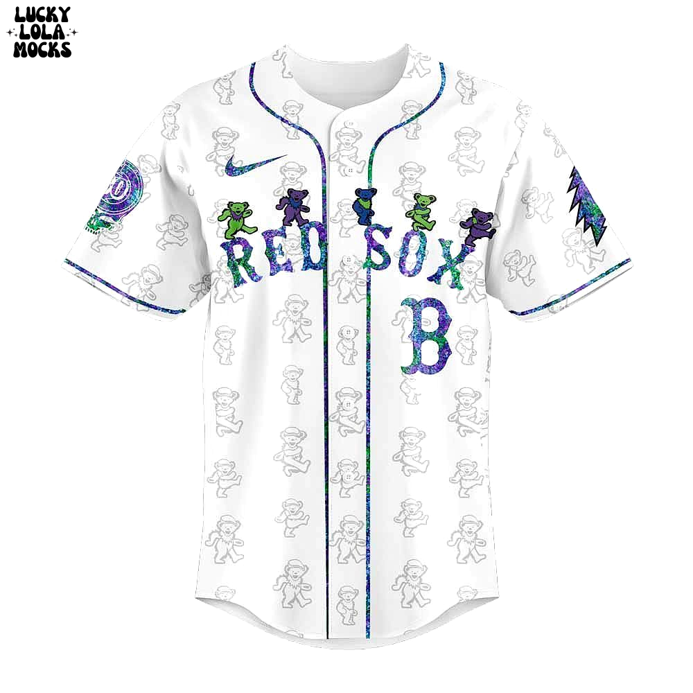 Boston Red Sox Grateful Dead 60th Tour Baseball Jersey Jersey Boston Red Sox Grateful Dead 60th Tour Baseball Jersey Jersey