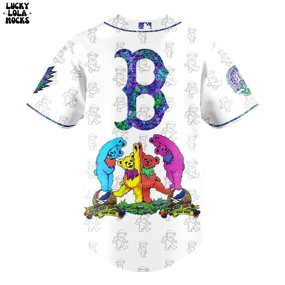 Boston Red Sox Grateful Dead 60th Tour Baseball Jersey Jersey Boston Red Sox Grateful Dead 60th Tour Baseball Jersey Jersey
