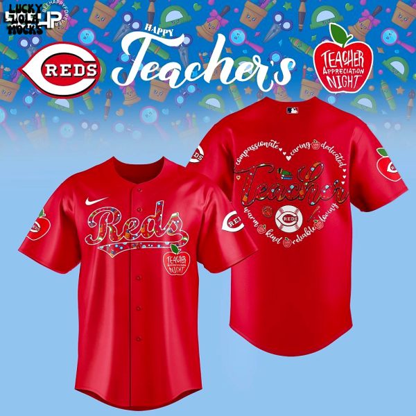 Cincinnati Reds Teacher Day 2025 Red Baseball Jersey