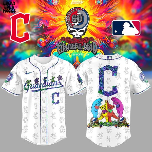 Cleveland Guardians 60th Anniversary Grateful Dead Edition Baseball Jersey