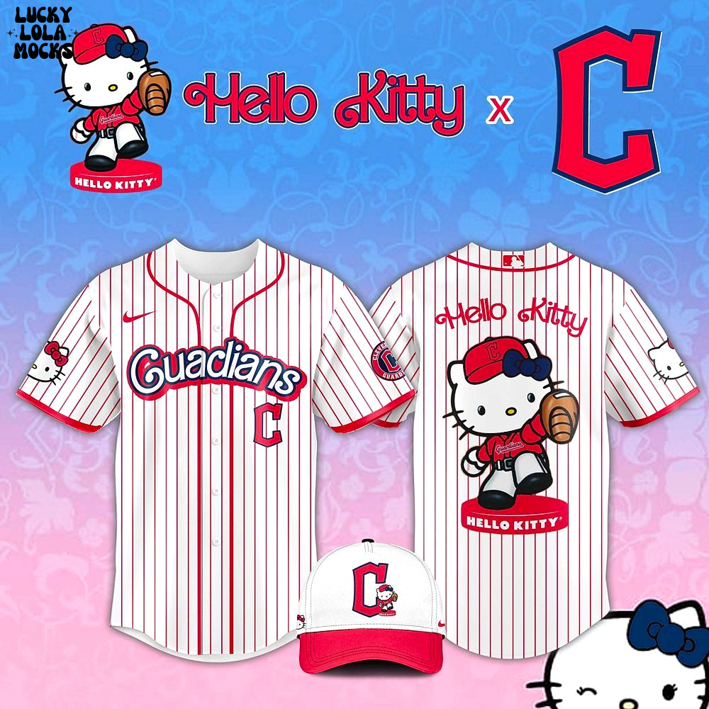 Cleveland Guardians x Hello Kitty Night For Fans 2025 Jersey Cleveland Guardians x Hello Kitty Night For Fans 2025 Jersey