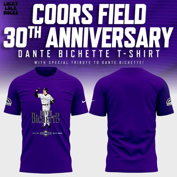 Colorado Rockies Coors Field 30th Anniversary 2025 Special T-Shirt