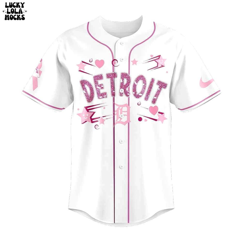 Detroit Tigers Cancer Awareness Month 2025 Baseball Jersey Detroit Tigers Cancer Awareness Month 2025 Baseball Jersey