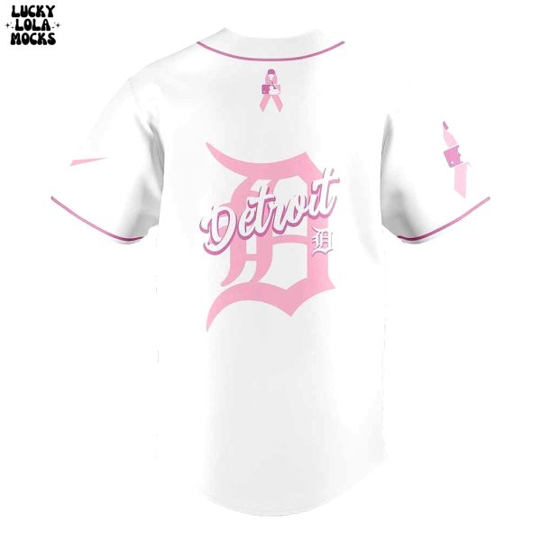 Detroit Tigers Cancer Awareness Month 2025 Baseball Jersey