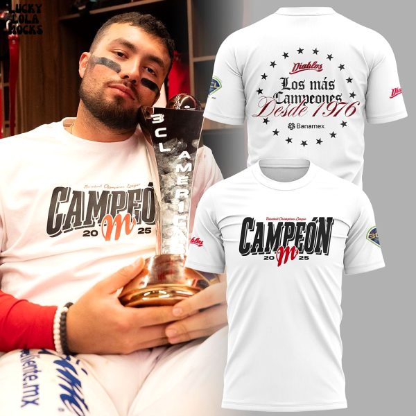 Diablos Rojos del México Baseball Champions Campeon 2025 Special T-Shirt